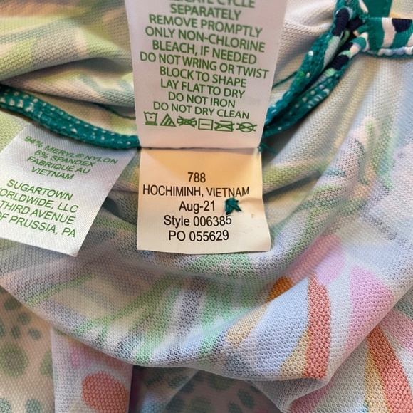 LILY PULITZER 2021 Seralina Maxi Dress Valencia Teal Rain Print Chillylilly - Picture 13 of 16